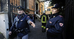 Security reinforced at embassies after Rome bomb attack