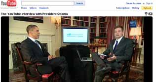 Barrack Obama quizzed on YouTube 