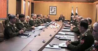 Corps Commanders deliberate Azam-e-Nau II 