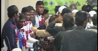 Nine visiting Central African boxers embrace Islam in Karachi