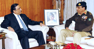 Kayani, Taseer call on President Zardari, discuss present situation