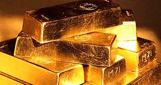 Gold prices down by Rs 575 per tola