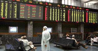 KSE crosses 9,800 points level