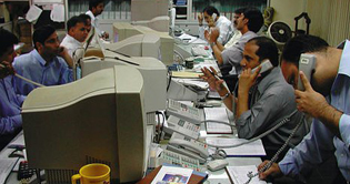 Stock Market: Squaring of positions by financial institutions and banks