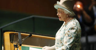 Queen Elizabeth calls for dealing with terrorism and climate change 