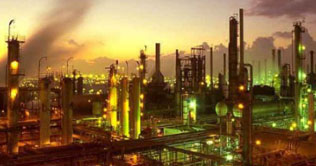 9 percent decrease in oil refineries production 
