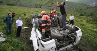 Twelve die in bus crash in South Ossetia 