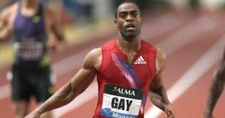 Tyson Gay tops Monaco Diamond League 