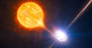 Black hole blows massive gas bubble 