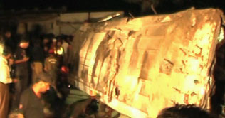 Bahawalpur: Seven people died as bus overturns, 19 injured