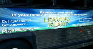 New York bus ads urge Muslims to abandon Islam