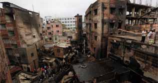 Bangladeshi housing-block fire kills dozens