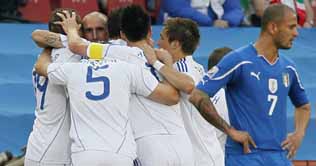 Italy crashed out of World Cup