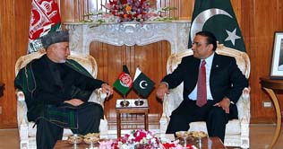 Zardari, Karzai discuss bilateral ties, regional security