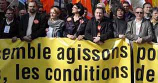 Nationwide strikes in France against Sarkozy