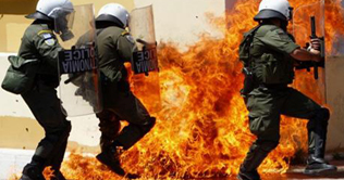 Tear gas fired at Athens protests