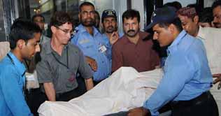 Two mowed down in Karachi