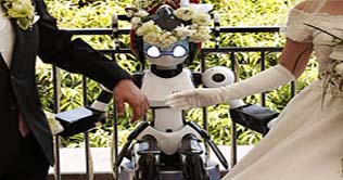 Japanese Couple Married by Robot