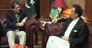 Malik holds a second meeting with Governor, CM Sindh
