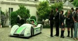 Chile: environment friendly electric car on road