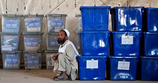 Afghans release polls results for all but one province