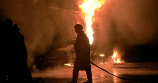 Nowshehra: 35 NATO tankers set ablaze