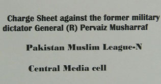 PML-N issues 16 point charge sheet against Musharraf