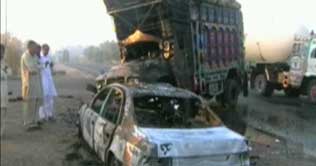  Two killed in road mishap in Chobara