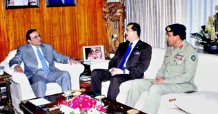 PM Gilani calls on President Zardari