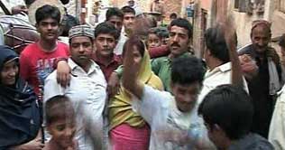 Multan:Twin-Marriage ceremony, One groom, two brides