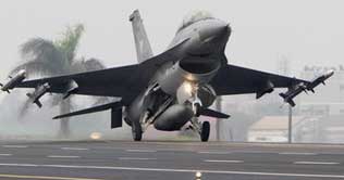 Taiwanese jet fighters drill in simulation of a Chinese invasion