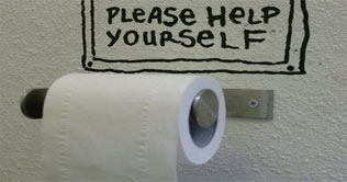 German politician caught stealing toilet paper