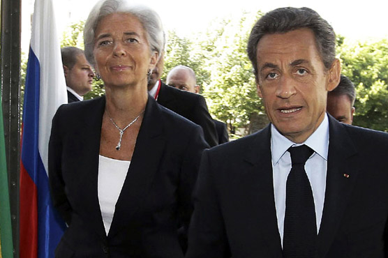 Sarkozy, IMF chief discuss European debt crisis