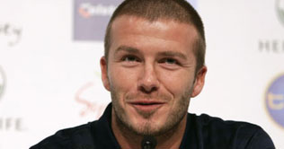 Beckham unveils new team jersey