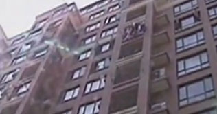 Woman catches toddler who fell 10 stories