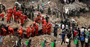 China landslide leaves 18 dead