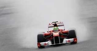 British Grand Prix: Massa fastest in rain-affected second practice 