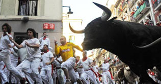 8 hurt, no goring in Spain's running of bulls