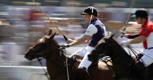 Charity polo match: Prince William guides Santa Club to victory