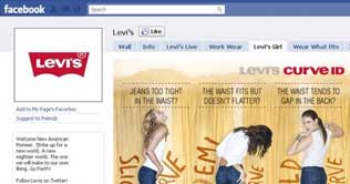 Levis is the most popular page on Facebook