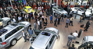 China: Old and new vehicles put on displayed at auto expo 