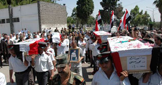 10 reported killed in Syrian shooting at funeral