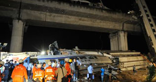 China rail crash: death toll tops 35