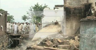 Monsoon rains damages, houses crops in Swabi