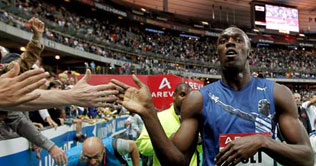 Usain Bolt wins 200 metres in Stockholm