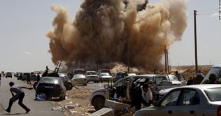 Nato hit Qaddafis dwelling 