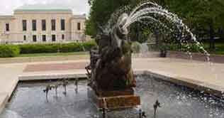 People using fountain as toilet