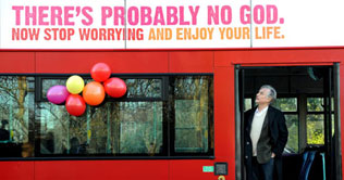 Atheists sue over bus ads