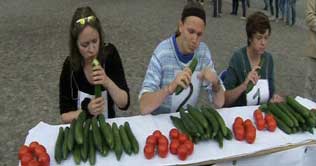 Germany hosts vegetable eating contest