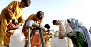Karachities in want of potable water